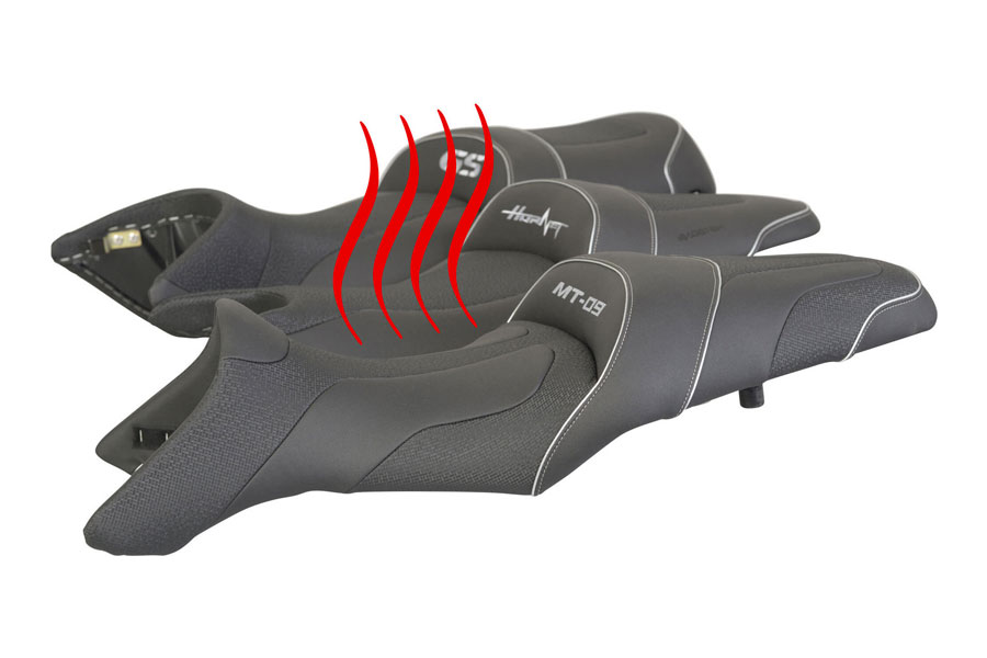 Een verwarmd zadel voor je motor blijf de hele winter warm! Motorblog